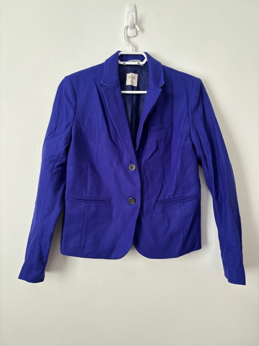 Gap Royal Blue Wool Blend Academy Blazer Career Coat work professional size 4